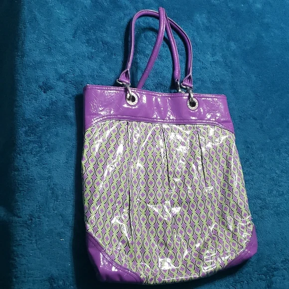Vera Bradley Bags Vera Bradley Retired Purple Punch Vinyl Tote